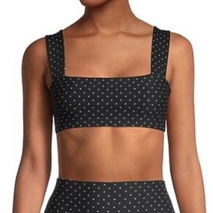 WeWoreWhat Bandeau Micro Polka Dot Bra Top XS